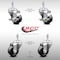 Service Caster 3.5 Inch SS Phenolic Wheel Swivel 3/8 Inch Threaded Stem Caster Brakes SCC, 2PK SCC-SSTS20S3514-PHS-381615-2-TLB-2 - alternate 1